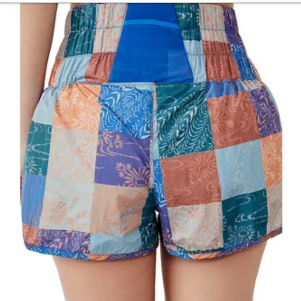 NWT Free People Movement The Way Home Shorts in Cobalt Combo - Picture 3 of 11